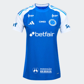 Camisa Feminina  Cruzeiro 2025/26 I Com Patrocínios