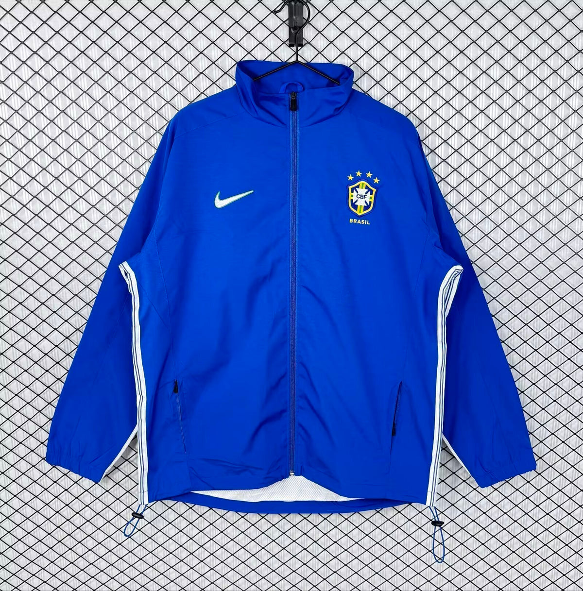 Jaqueta Corta-Vento Brasil 1998 Azul