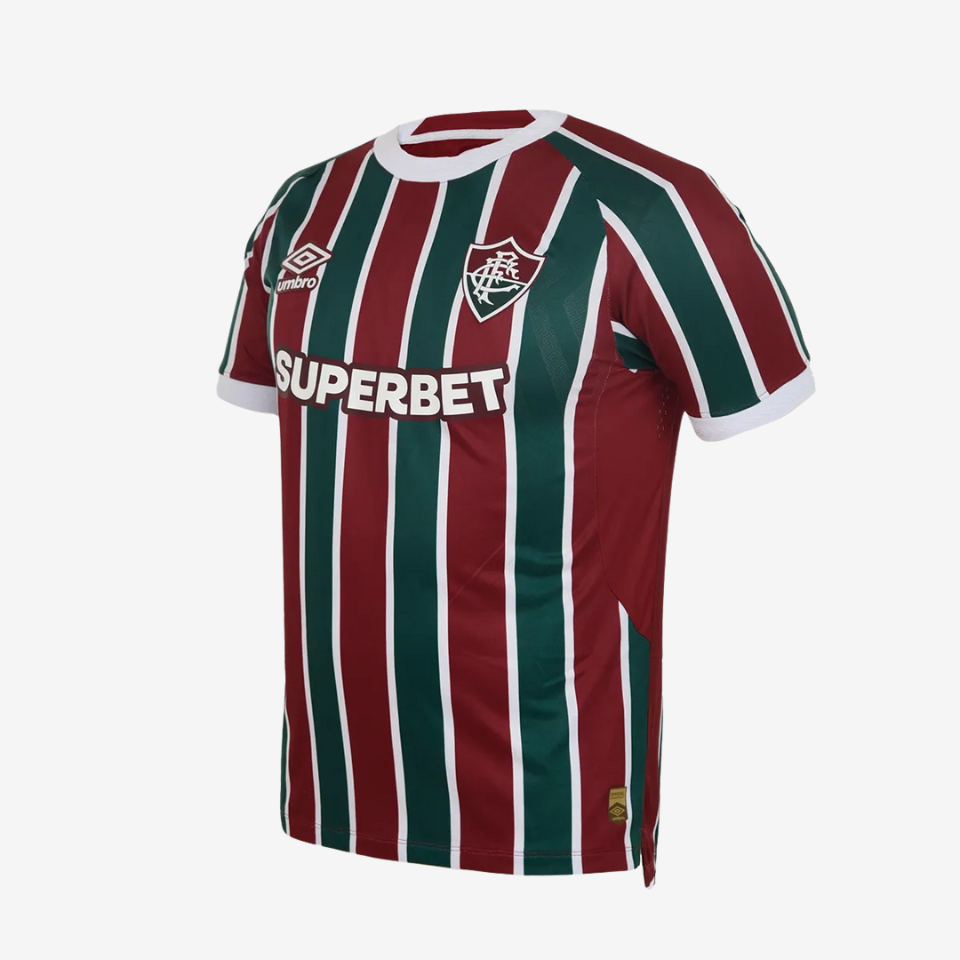 Camisa Umbro Fluminense 2025/26 I Jogador - Vista Frontal/Detalhes