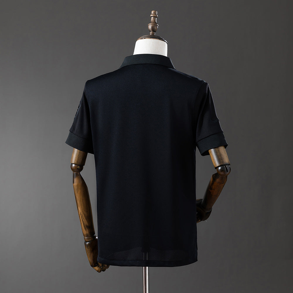 Camisa Retrô Seleção Brasil Preto 2014 - Vista Frontal/Detalhes