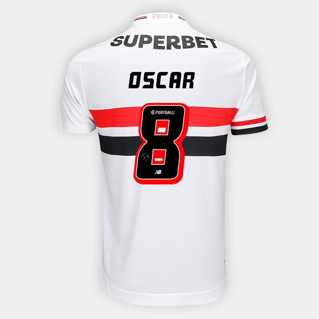 Camisa New Balance São Paulo 2025/26 I Oscar N° 8