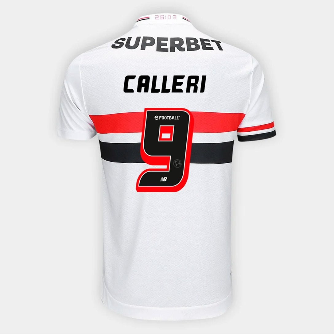 Camisa New Balance São Paulo 2025/26 I Calleri N° 9