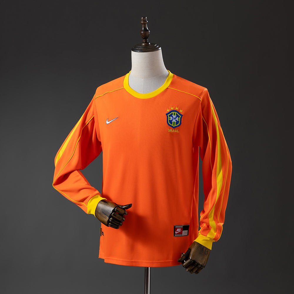 Camisa Retrô Seleção Brasil Manga Longa 1998