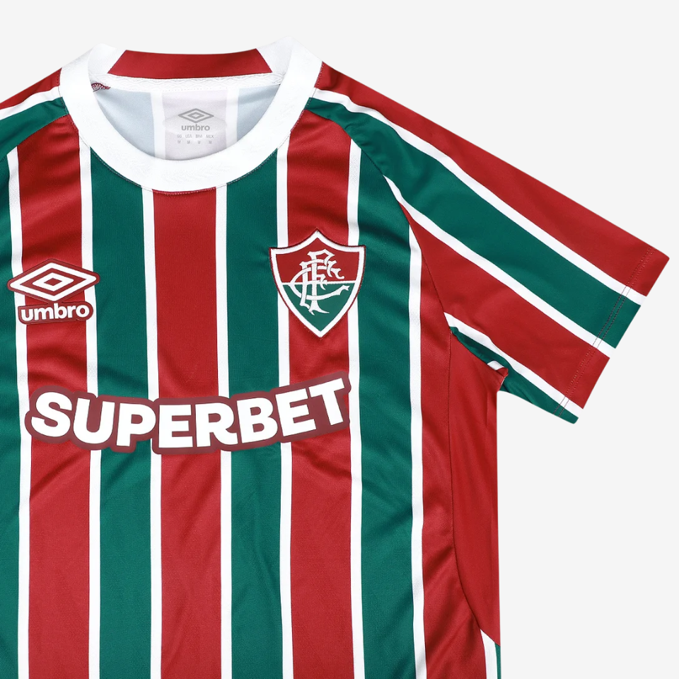 Camisa Umbro Fluminense 2025/26 I - Vista Frontal/Detalhes