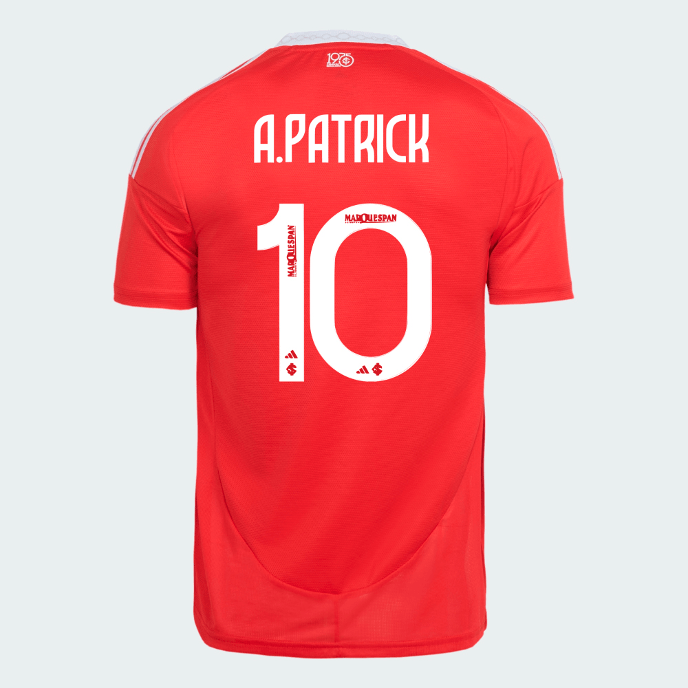 Camisa  Internacional 2025/26 I - A. Patrick N° 10