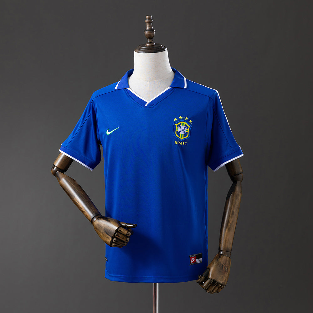 Camisa Retrô Seleção Brasil Azul 1997