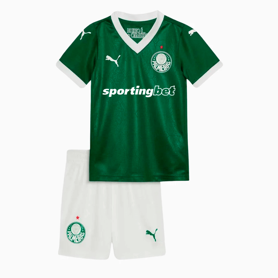 Conjunto Infantil Puma Palmeiras 2025/26 I