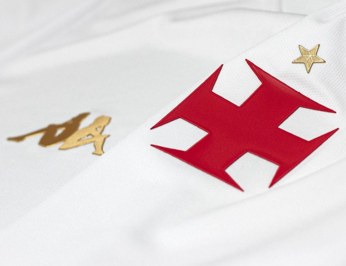 Camisa Vasco Goleiro 23/24 - Branca - Vista Frontal/Detalhes
