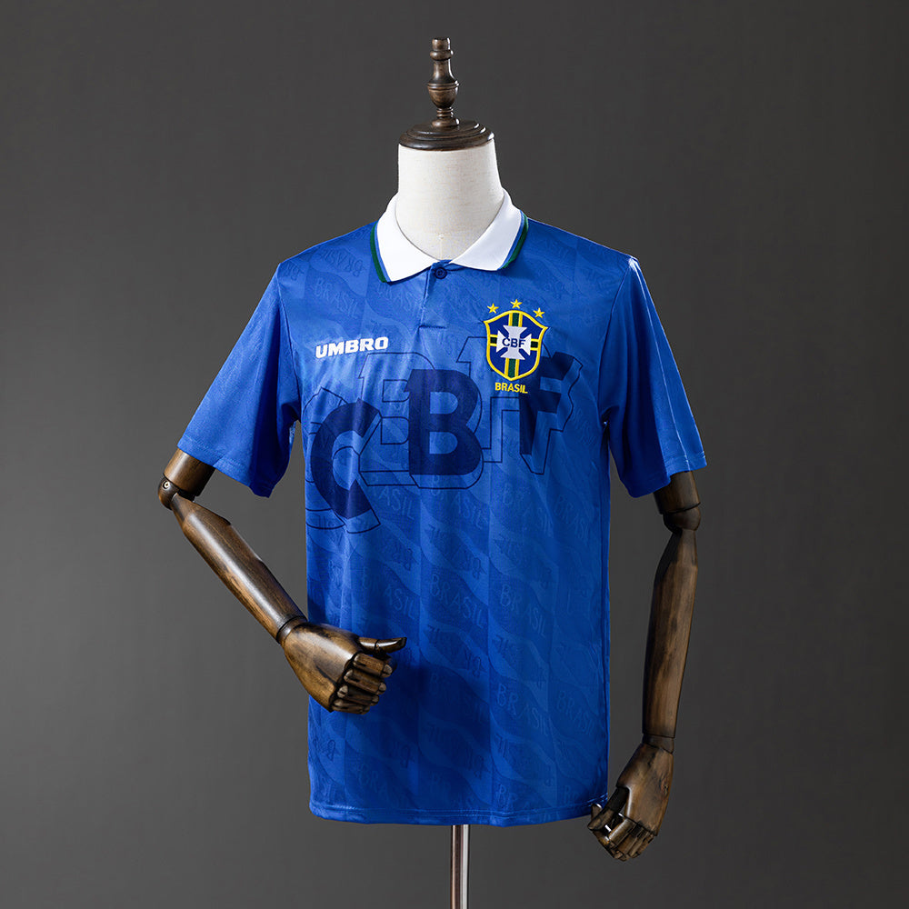 Camisa Retrô Seleção Brasil Azul 1992
