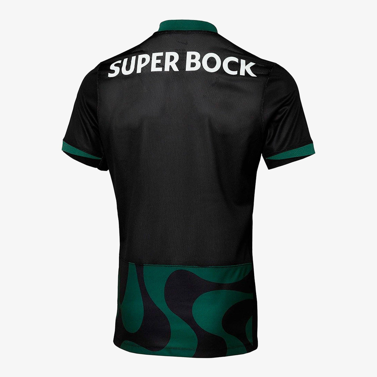 Camisa Sporting 2025/26 II Preta - Vista Frontal/Detalhes